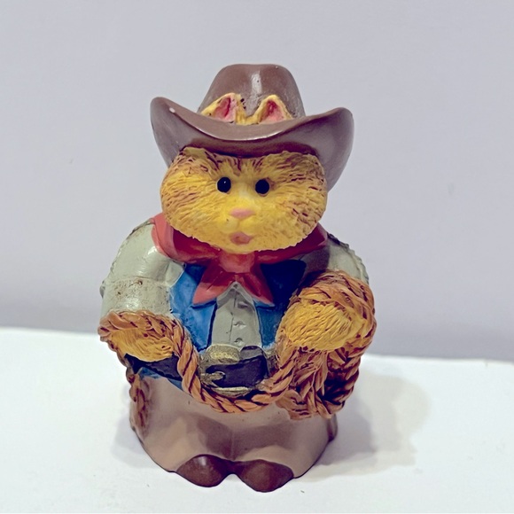 Hallmark Merry  Miniatures Cowboy Kitties With Horse Small Pet Figurine Set - Picture 4 of 16